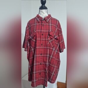 Harley-Davidson Red Plaid Short-Sleeve Button-Down Shirt